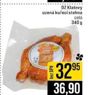 DZ Klatovy uzená kuřecí stehna celá 340g