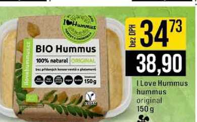 I Love Hummus hummus original 150 g