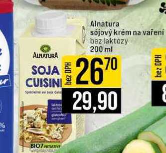 Alnatura sójový krém na vaření bez laktózy 200 ml