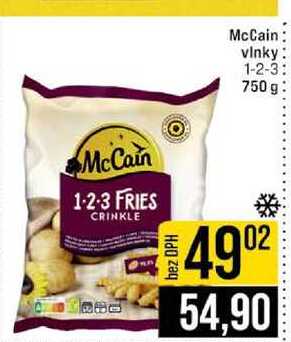 McCain vinky 1-2-3: 750 g