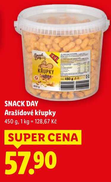 SNACK DAY Arašídové křupky, 450 g