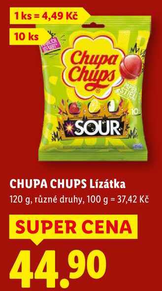 CHUPA CHUPS Lízátka, 120 g