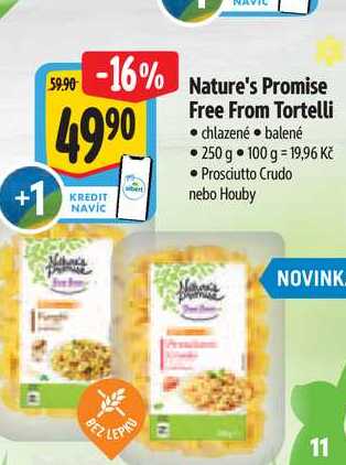   Nature's Promise Free From Tortelli 250 g