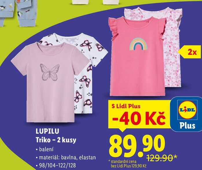 LUPILU Triko - 2 kusy 