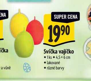   Svíčka vajíčko   1ks 
