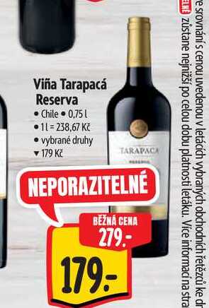   Viña Tarapacá Reserva 0,75 l