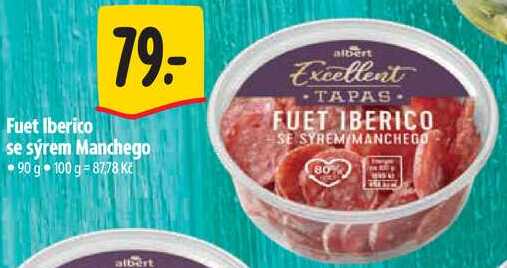 Fuet Iberico se sýrem Manchego, 90 g 