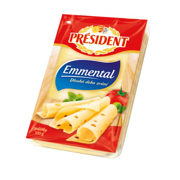Président Emmental plátkový sýr