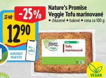 Nature's Promise Veggie Tofu marinované, cena za 100 g