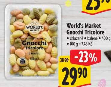 World's Market Gnocchi Tricolore, 400 g