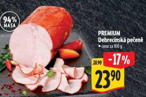 PREMIUM Debrecínská pečeně, cena za 100 g