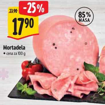 Mortadela, cena za 100 g