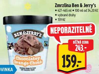 Zmrzlina Ben & Jerry's, 427-465 ml 