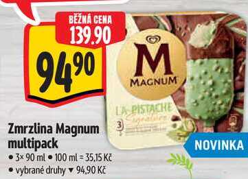 Zmrzlina Magnum multipack, 3x 90 ml