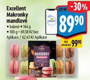 Excellent Makronky mandlové, 144 g