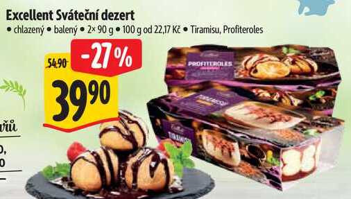 Excellent Sváteční dezert, 2x 90 g