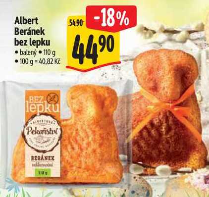 Albert Beránek bez lepku, 110 g