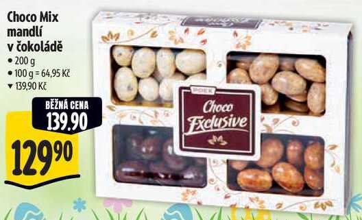 Choco Mix mandlí v čokoládě, 200 g