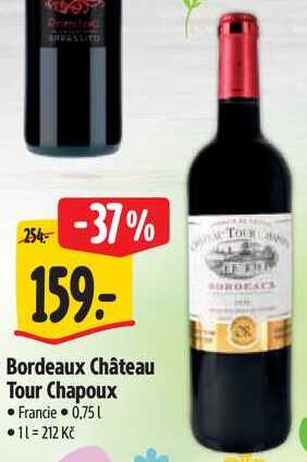 Bordeaux Château Tour Chapoux, 0,75 l