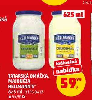 MAJONÉZA HELLMANN'S, 625 ml