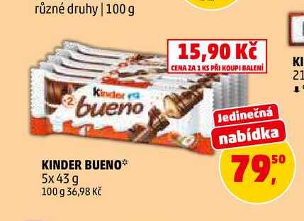 KINDER BUENO, 5x 43 g 