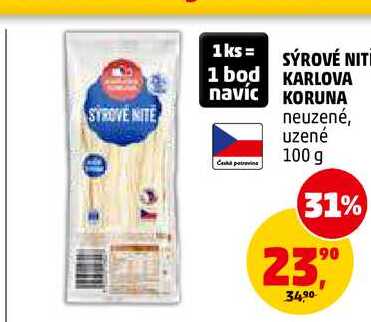 SÝROVÉ NIT KARLOVA KORUNA, 100 g