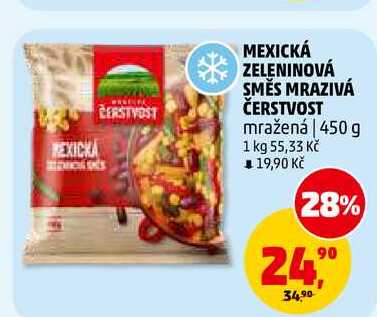 MEXICKÁ ZELENINOVÁ SMĚS MRAZIVÁ ČERSTVOST, 450 g