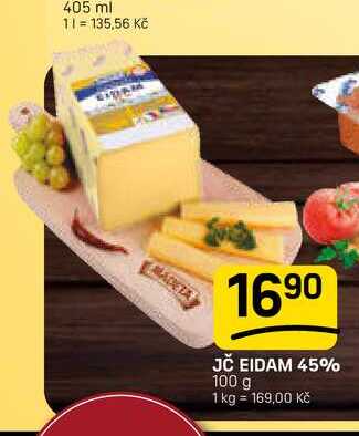 JČ EIDAM 45% 100 g 
