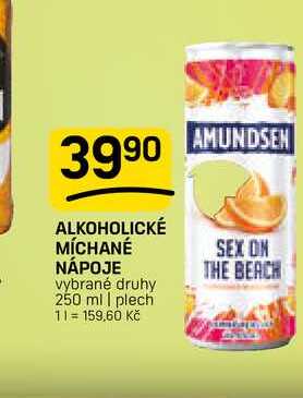 ALKOHOLICKÉ MÍCHANÉ NÁPOJE vybrané druhy 250 ml | plech 