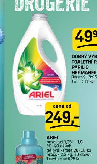 ARIEL prací gel 1,351 - 1,81. 30-40 dávek 