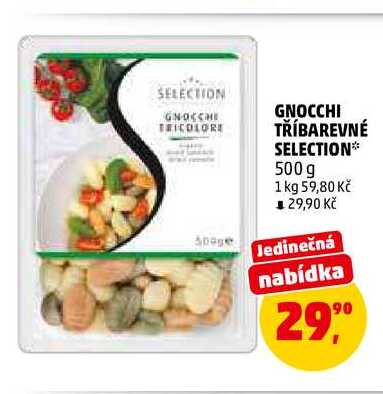 GNOCCHI TŘÍBAREVNÉ SELECTION, 500 g 