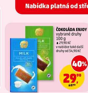 ČOKOLÁDA ENJOY, 100 g 