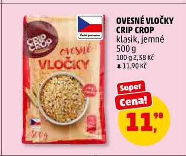 OVESNÉ VLOČKY CRIP CROP, 500 g 