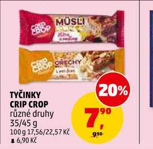 TYČINKY CRIP CROP, 35 g