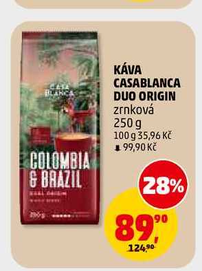 KÁVA CASABLANCA DUO ORIGIN zrnková, 250 g
