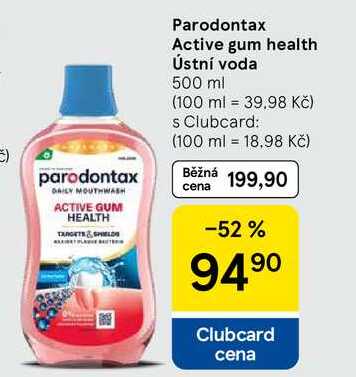 Parodontax Active gum health Ústní voda, 500 ml  