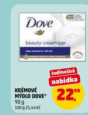 KRÉMOVÉ MÝDLO DOVE, 90 g 
