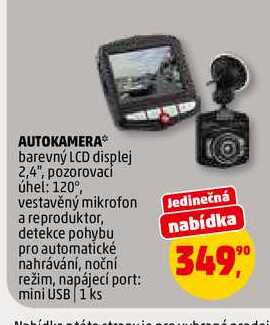 AUTOKAMERA, 1 ks