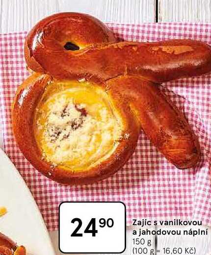 Zajíc s vanilkovou a jahodovou náplní, 150 g