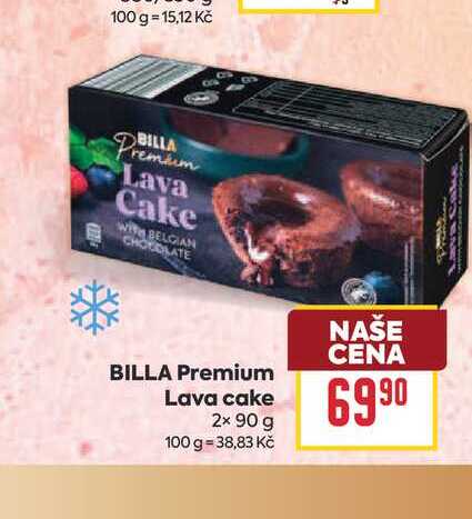 BILLA Premium Lava cake 2x 90 g 