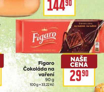 Figaro Čokoláda na vaření 90 g
