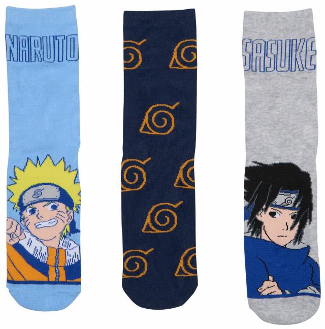 NARUTO Ponožky velikosti: 27/30 - 35/38