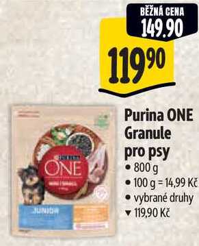 Purina ONE Granule pro psy, 800 g