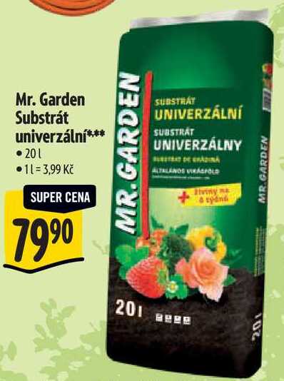 Mr. Garden Substrát univerzální, 20 l