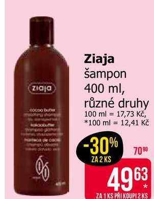 Ziaja šampon 400 ml