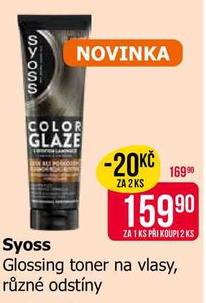 SYOSS Glossing toner na vlasy, různé odstíny 