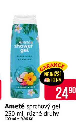 Ameté sprchový gel 250 ml, různé druhy