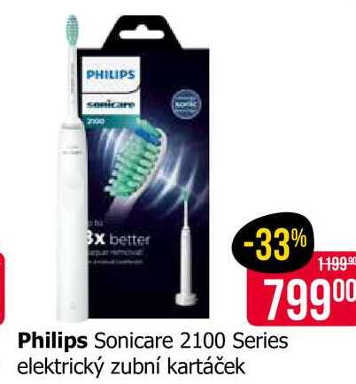 Philips Sonicare 2100 Series elektrický zubní kartáček 