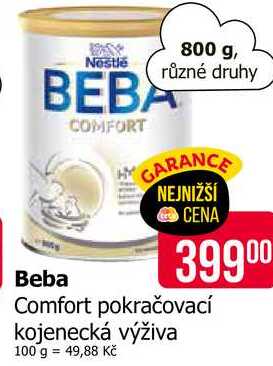 Beba Comfort pokračovací kojenecká výživa 800 g