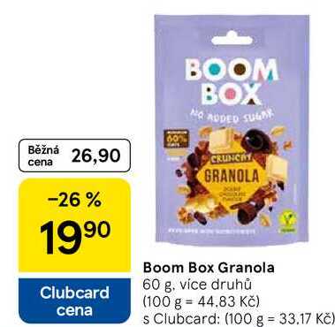 Boom Box Granola, 60 g, více druhů